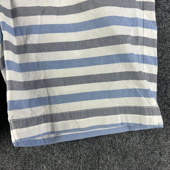Tommy Hilfiger Shorts Mens 34 Custom Fit Blue White Cotton Stretch Stripe Pocket - Picture 4 of 9